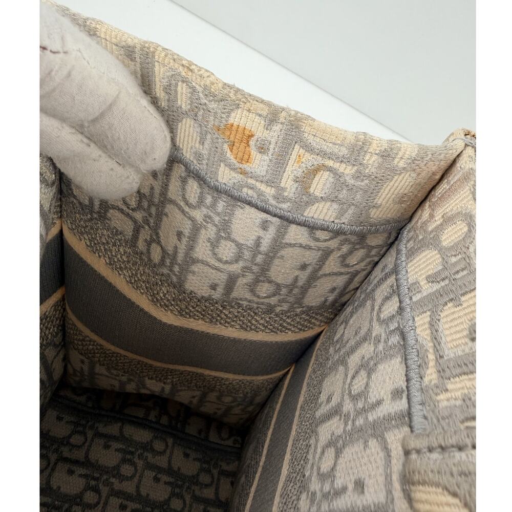 Christian Dior Gray Oblique Medium Book Tote - Picture 16 of 16